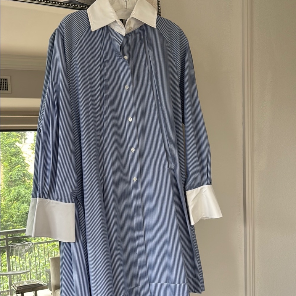 Ravel Blue and White Striped Dress